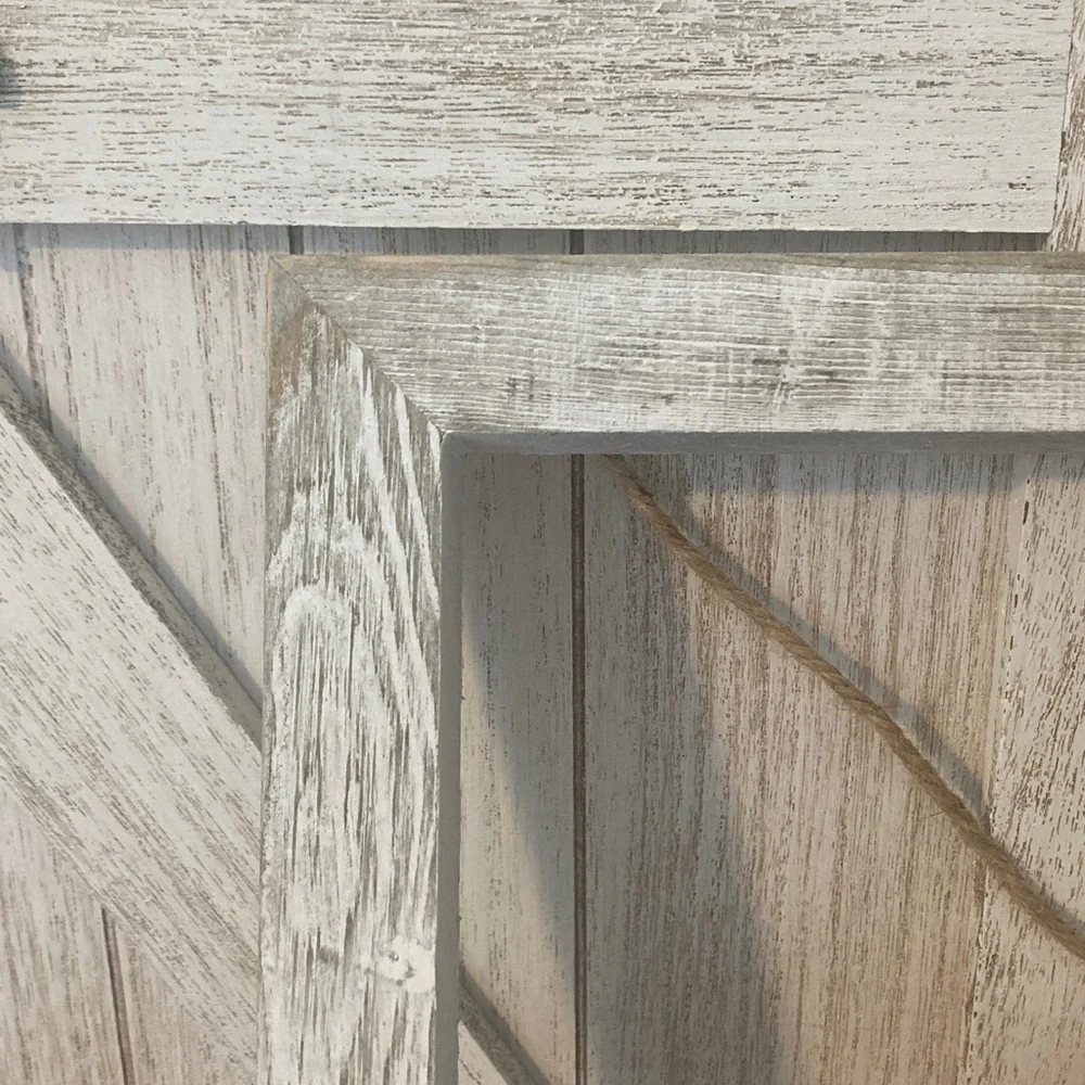 Rustic White Window Frame Wall Decor